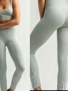 Free People Fp Movement Green High-Rise 7/8 Length Good Karma Leggings